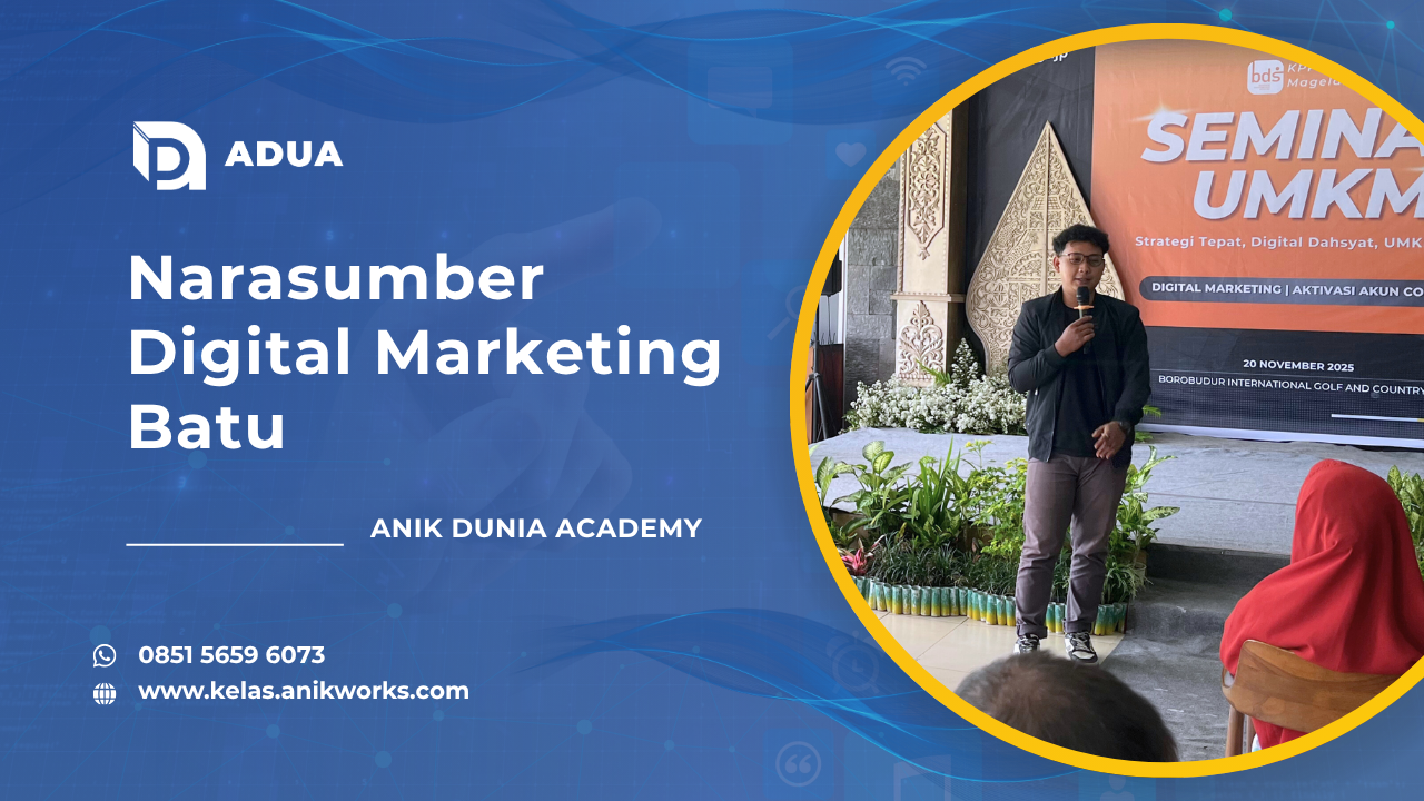 Narasumber Digital Marketing Batu