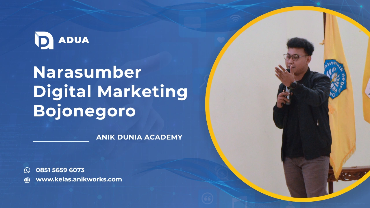 Narasumber Digital Marketing Bojonegoro