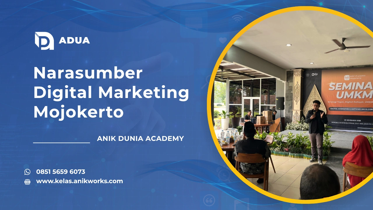 Narasumber Digital Marketing Mojokerto