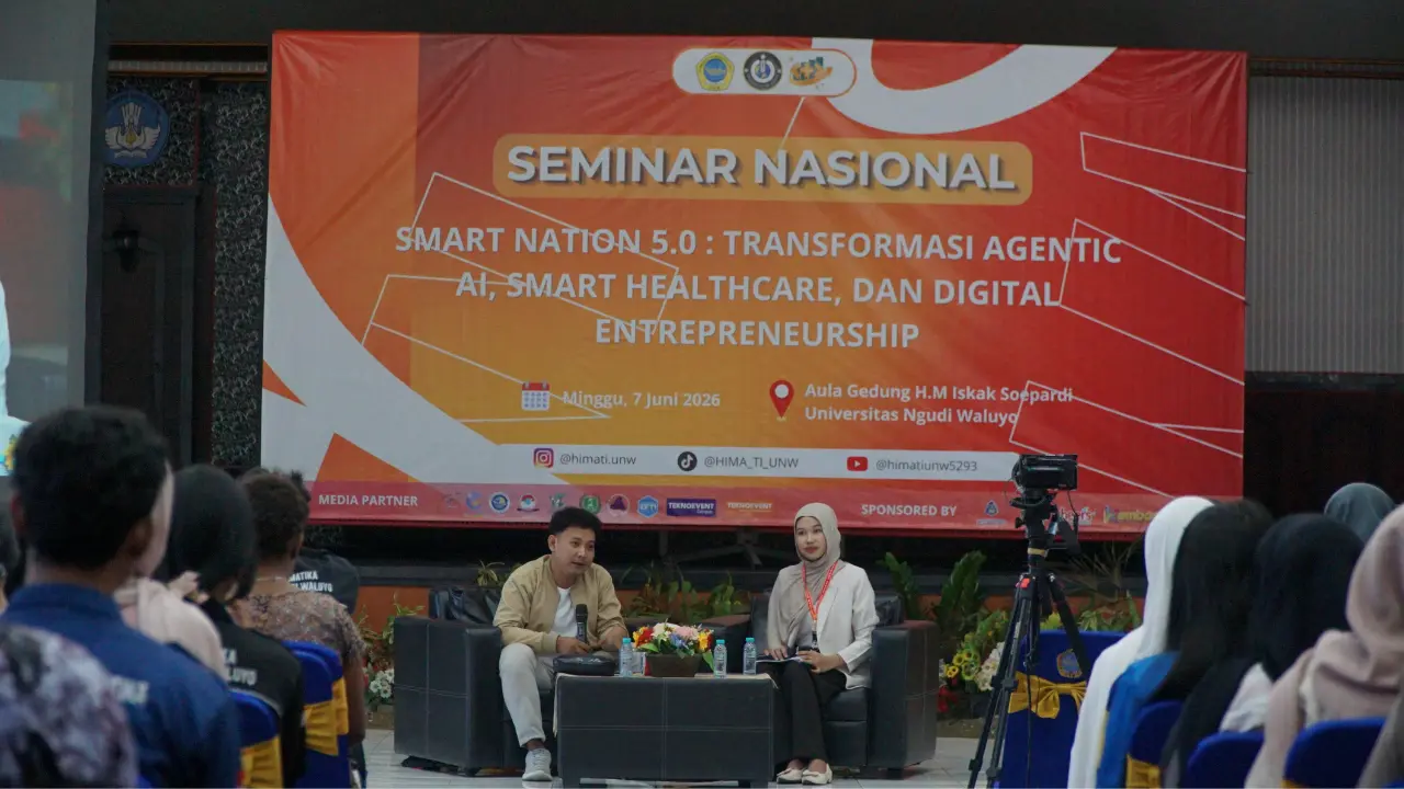 Muhamad Anik Narasumber Seminar Nasional Smart Nation 5.0 di Universitas Ngudi Waluyo