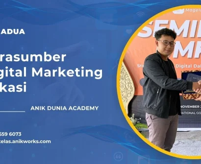 Narasumber Digital Marketing Bekasi - Muhamad Anik (ADUA)