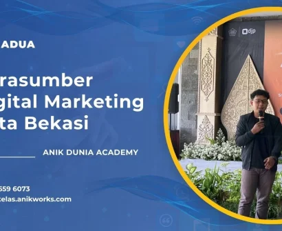 Narasumber Digital Marketing Kota Bekasi - Muhamad Anik