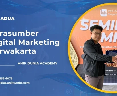 Narasumber Digital Marketing Purwakarta - Muhamad Anik